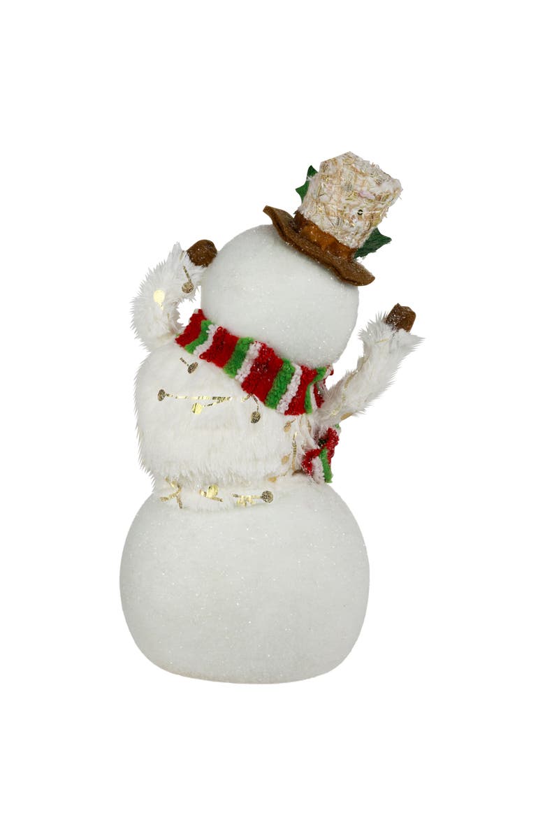 Northlight Smiling and Waving Snowman Christmas Figurine - 11.25", Alternate, color, 