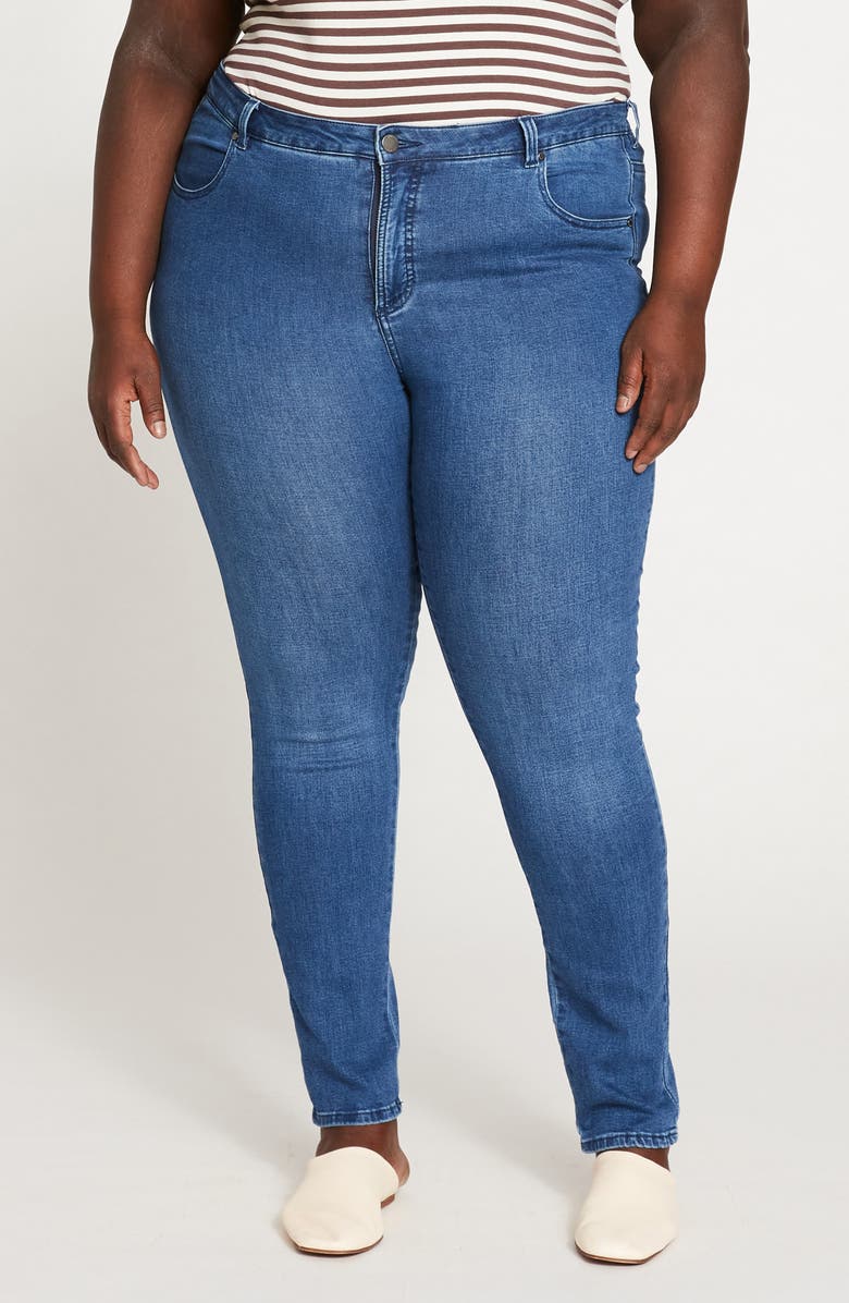 Universal Standard Seine Ankle Skinny Jeans, Main, color, True Blue