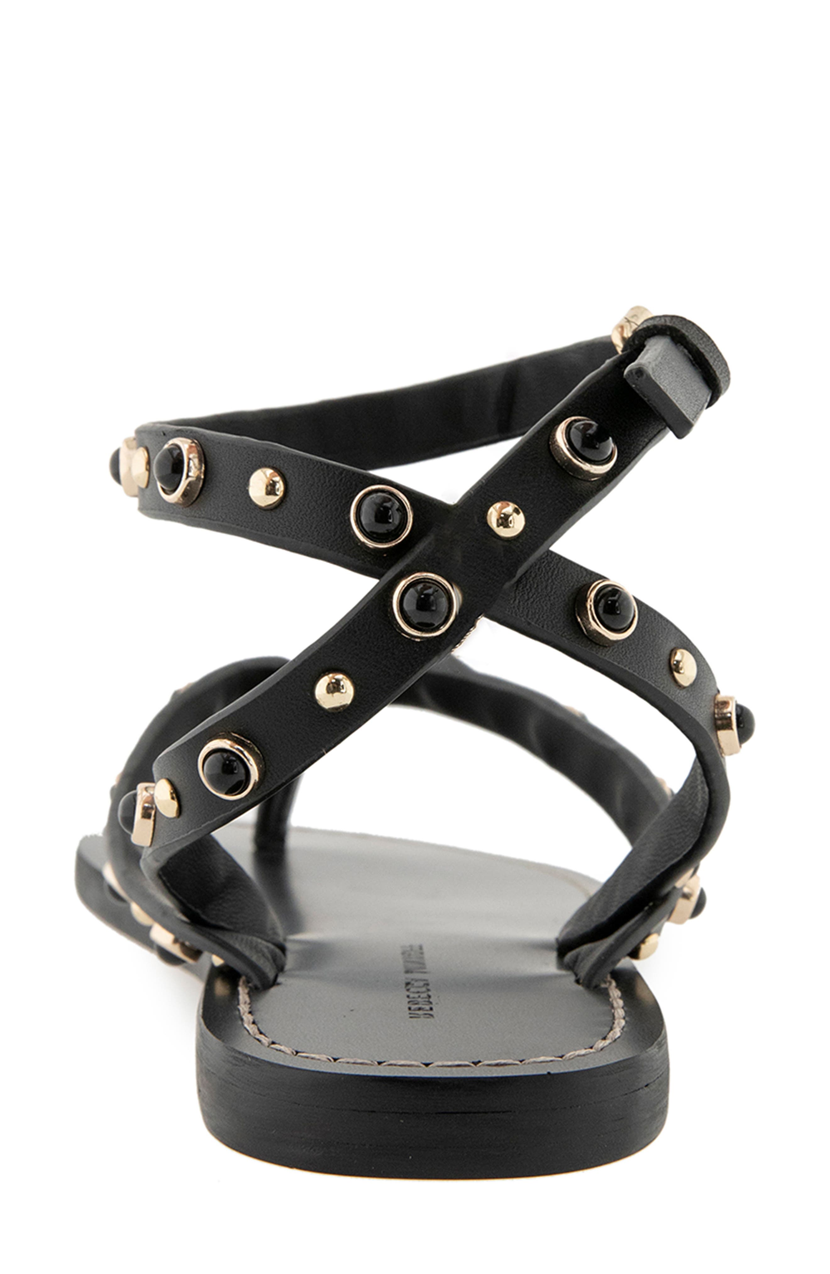 Rebecca Minkoff Jamie Ankle Strap Sandal, Alternate, color, Black