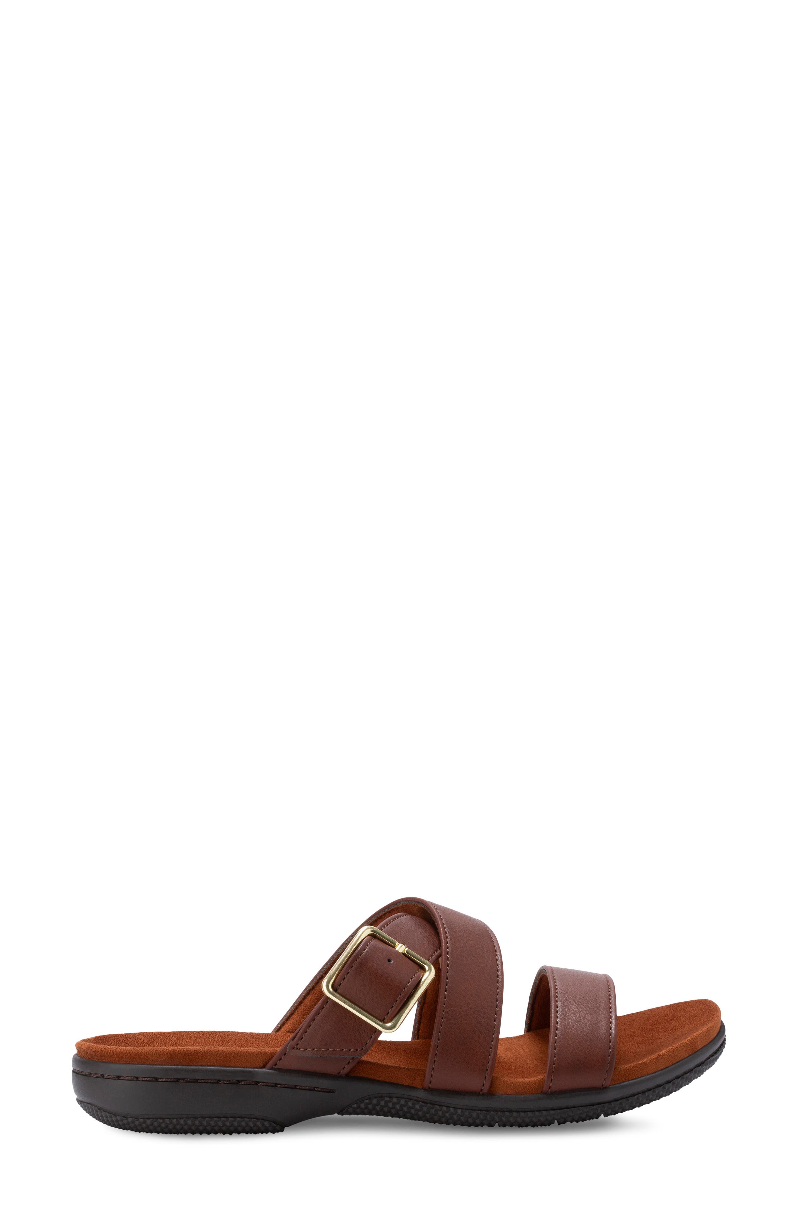 Sanibel Slide Sandal, Alternate, color, DARK WALNU