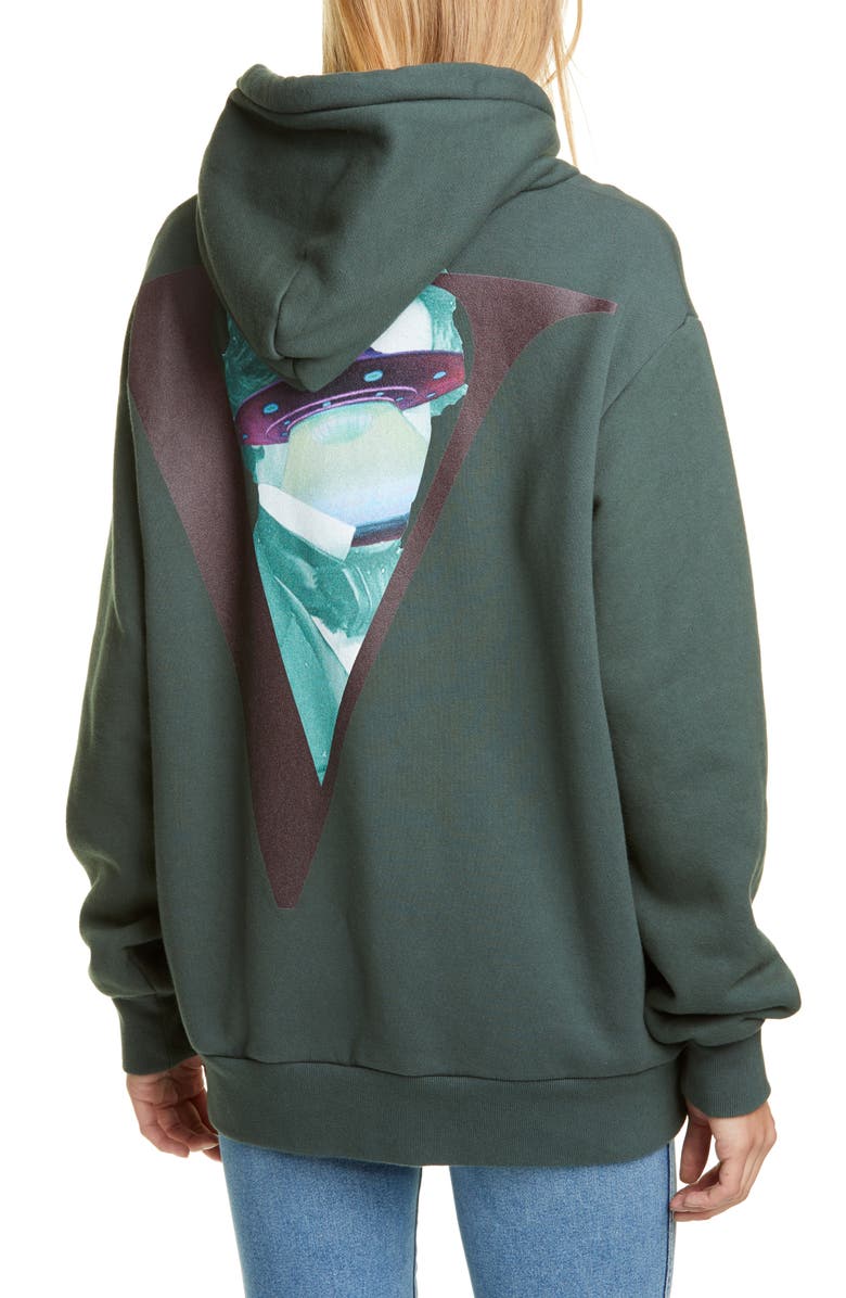 Undercover x Valentino V-Face UFO Print Hoodie, Alternate, color,