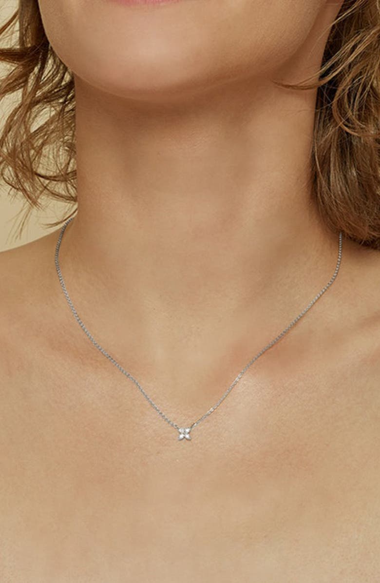 Bearfruit Jewelry 14k Gold Plated Alexa Necklace Dainty Trendy Minimal Gift, Alternate, color, Silver