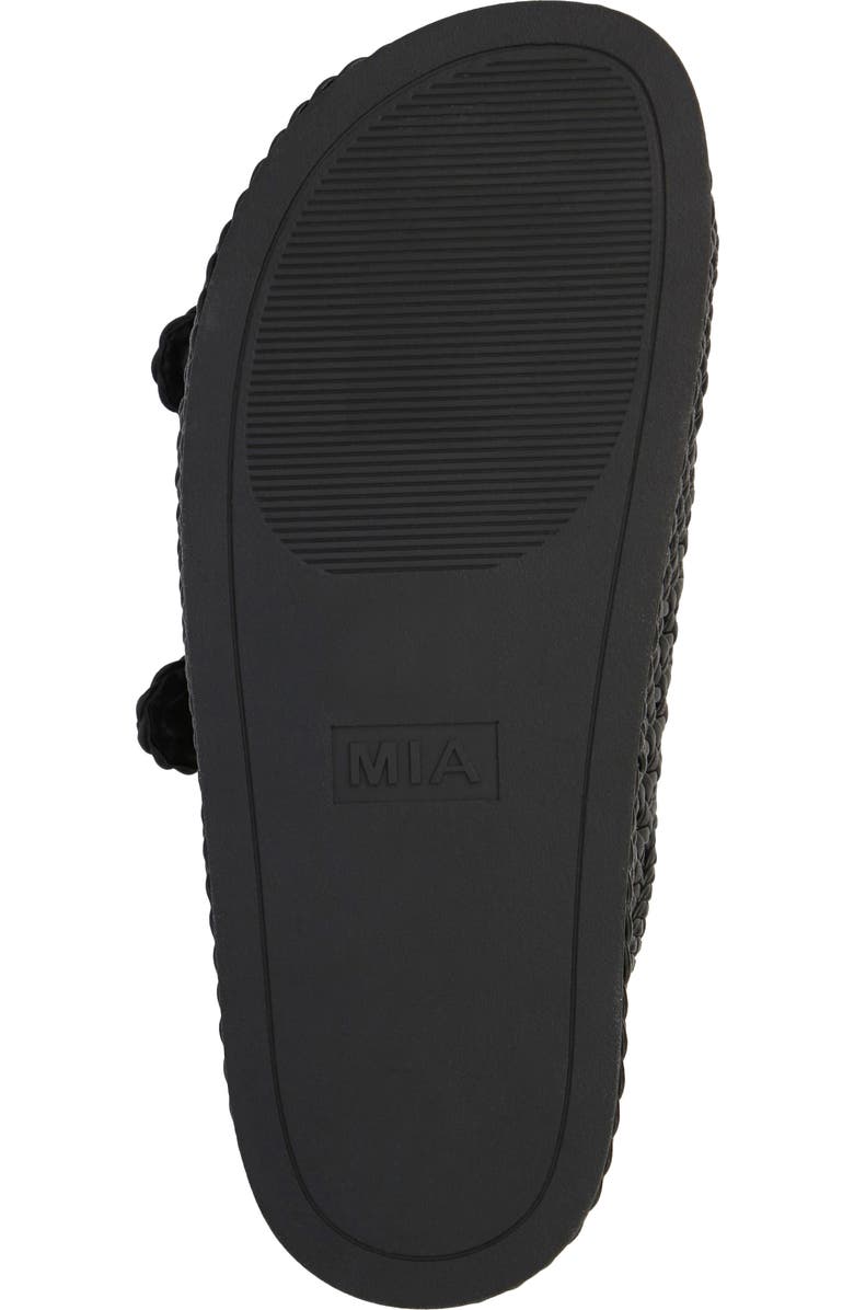 MIA Braided Buckle Strap Platform Sandal, Alternate, color, Black