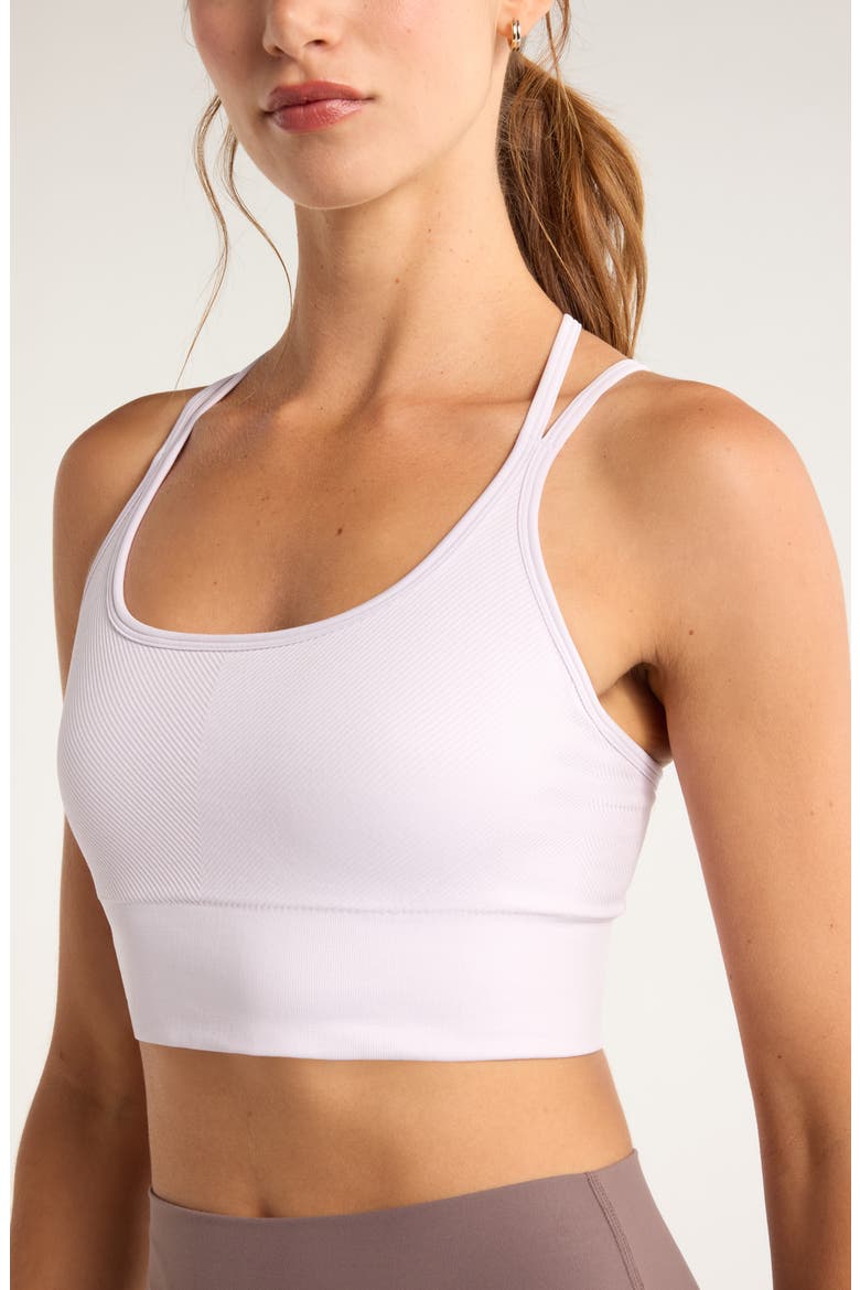 Seamless Strappy Sports Bra, Alternate, color, PURPLE HUSH