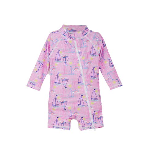 Infant and Toddlers Sun Protective UPF 50+ Shortie Surf Swimsuit