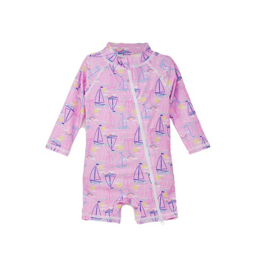 Flap Happy Infant And Toddlers Sun Protective Upf 50+ Shortie Surf Swimsuit In Sail Away