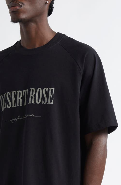 Song For The Mute Desert Rose Cotton Graphic T-shirt In Black