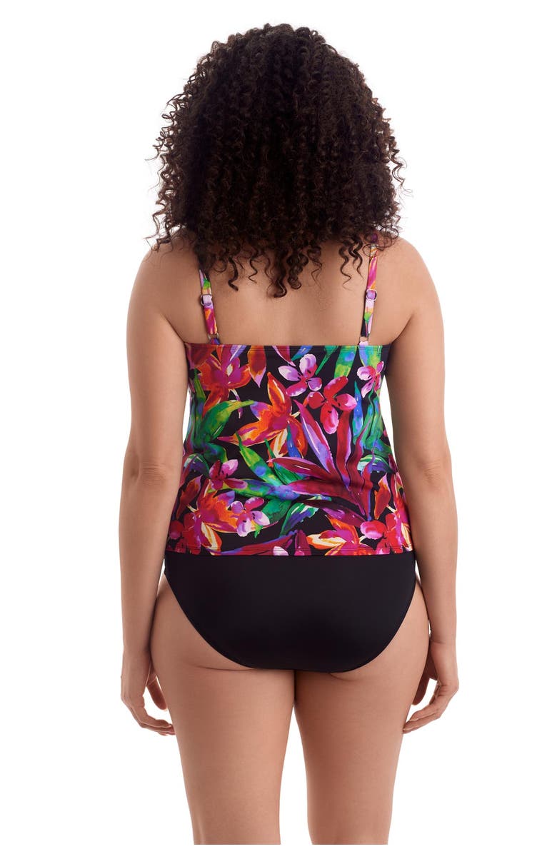 ShapeSolver Classic Mastectomy Tankini Swimsuit Top, Alternate, color, Secret Jungle