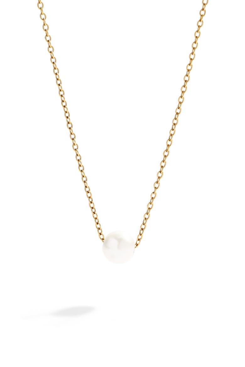 Floating Pearl Necklace, Main, color, Gold-Tone