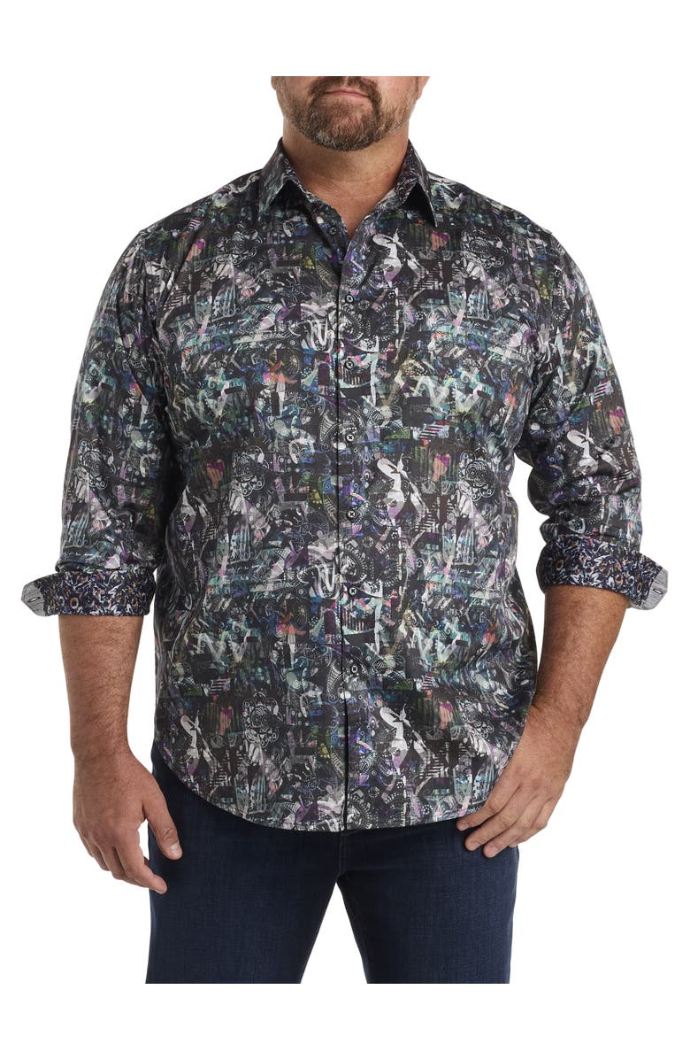 Robert Graham DXL Rollins Sport Shirt, Main, color, 