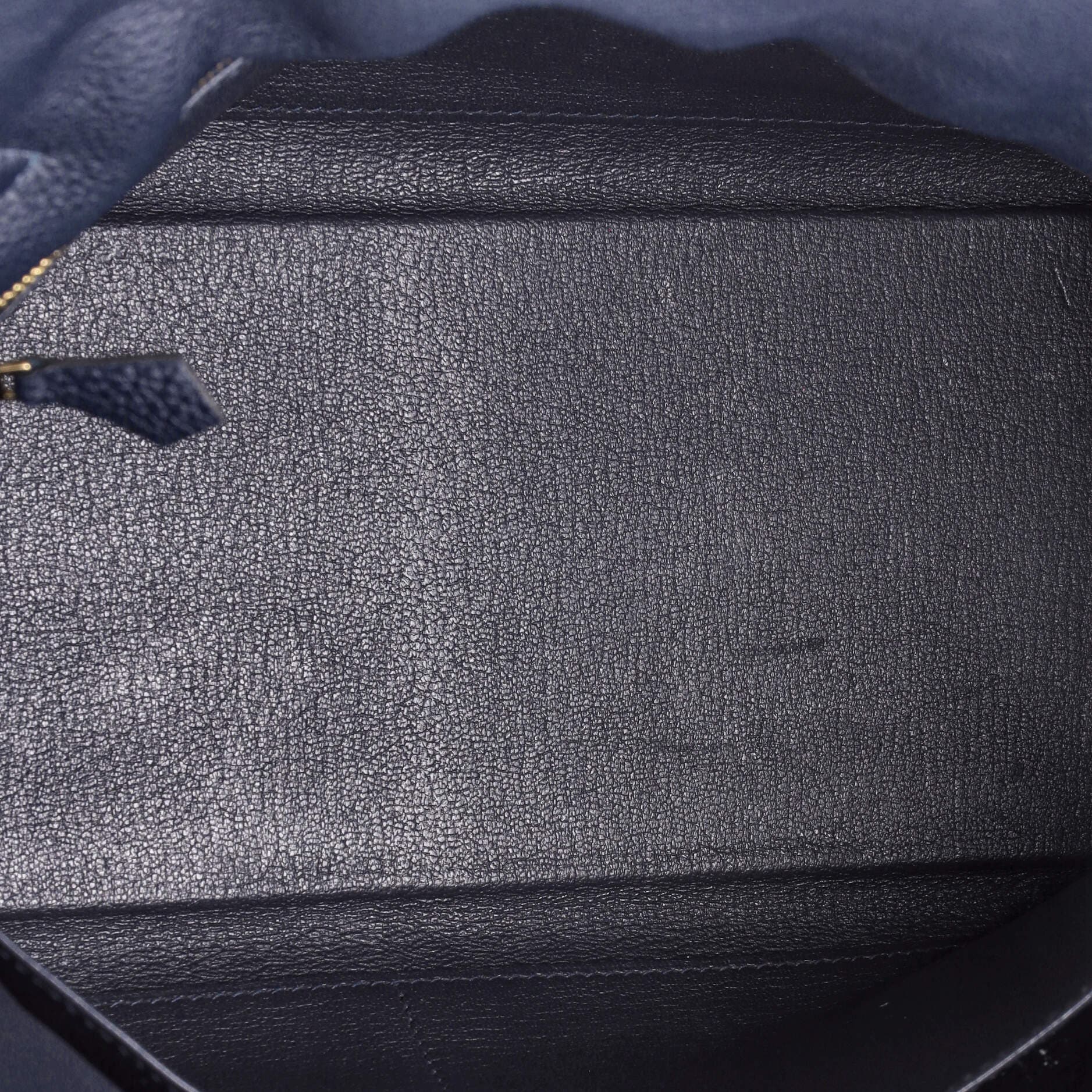 Pre-Owned Hermes Kelly Handbag Blue Togo with Gold Hardware 32, Alternate, color, 