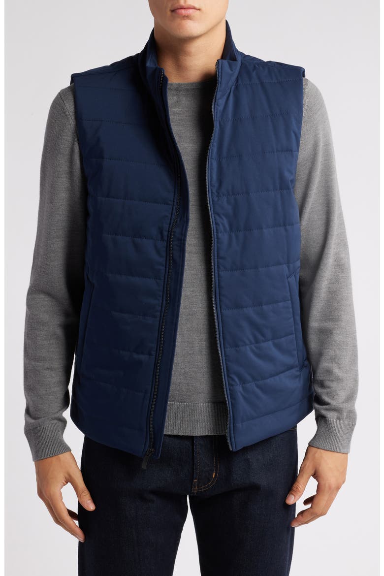 Quilted Insulated Vest, Main, color, NAVY BLAZER