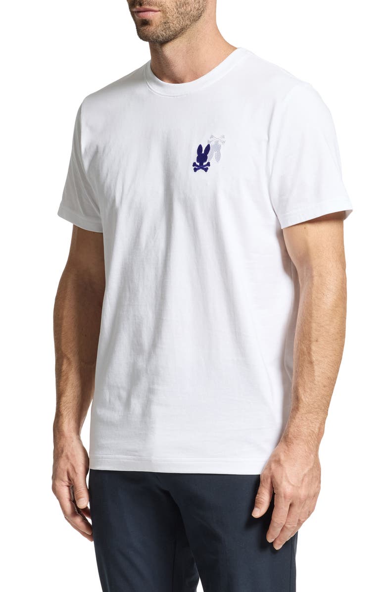 Psycho Bunny Pierce Embroidered Logo Pima Cotton T-Shirt, Alternate, color, 