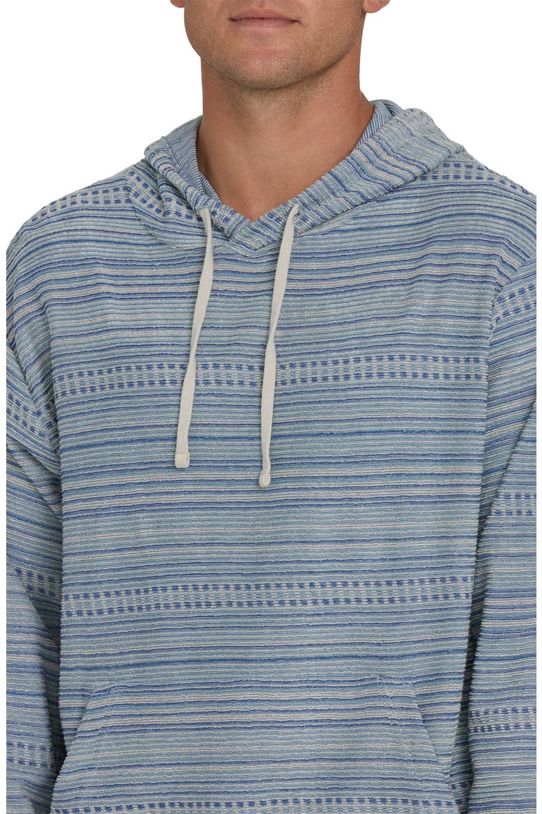 Flecker Diego Stripe Pullover Hoodie, Alternate, color, BLUE FOG