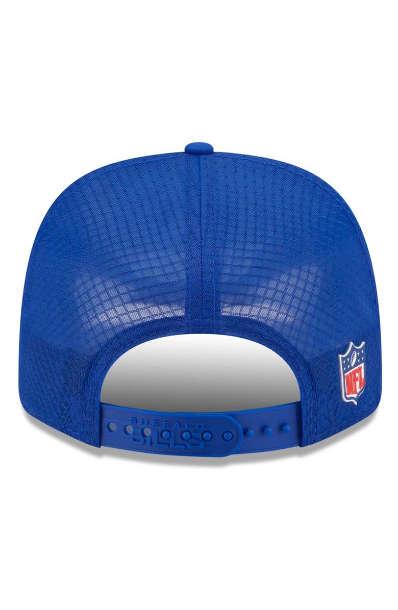 New Era Men's New Era Royal Buffalo Bills 2025 Sideline Throwback 9SEVENTY Trucker Adjustable Hat, Alternate, color, Royal
