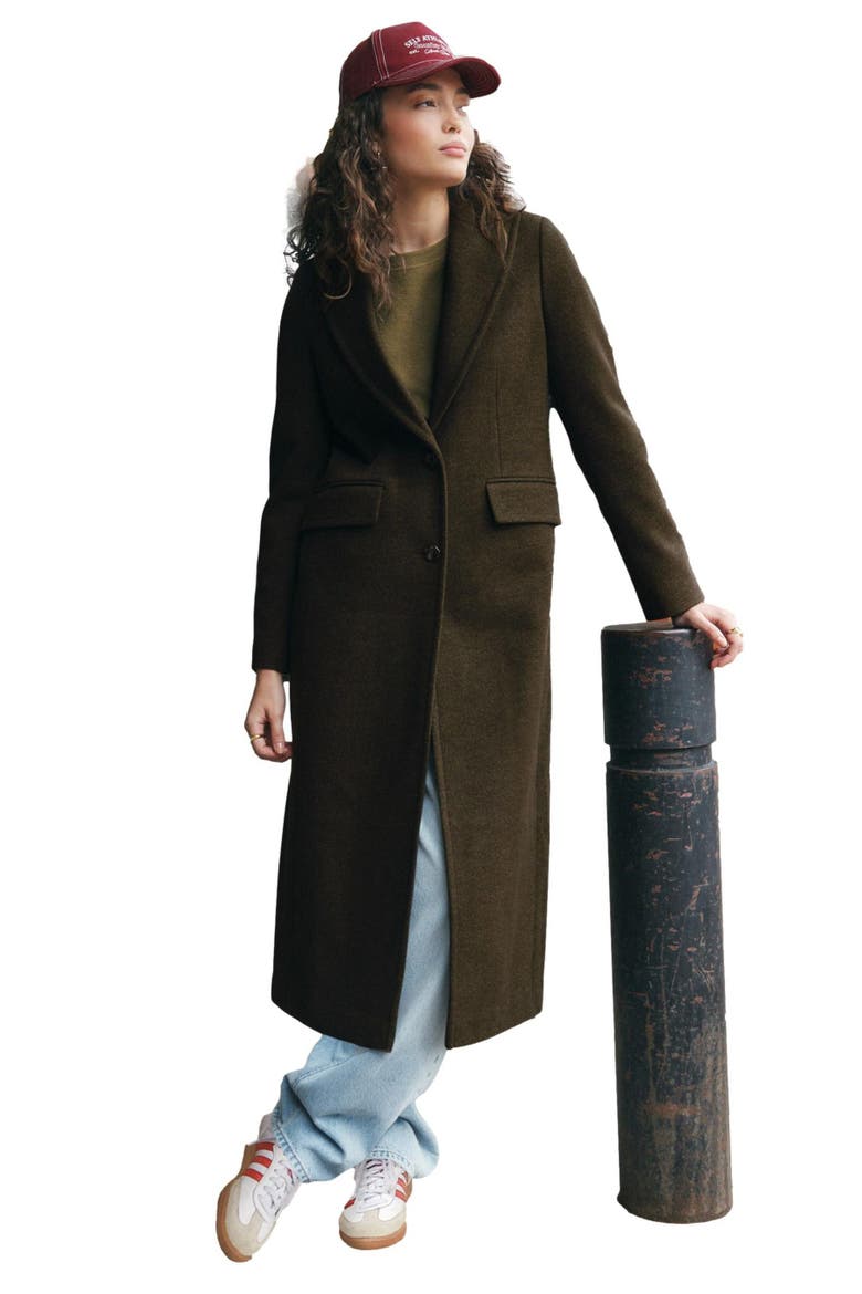 Longline Coat, Alternate, color, GREEN