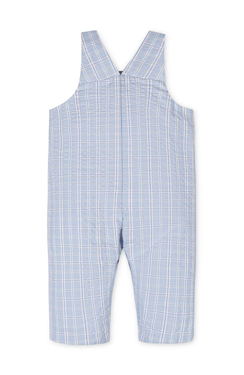 Hope & Henry Organic Seersucker Overall, Alternate, color, Blue Chateau Check
