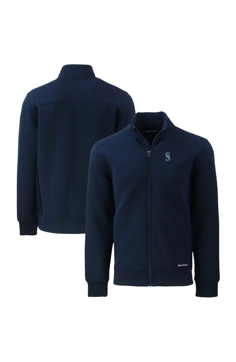 Cutter & Buck Men's Cutter & Buck Navy Seattle Mariners Roam Eco Recycled Full-Zip Jacket, Main, color, Navy