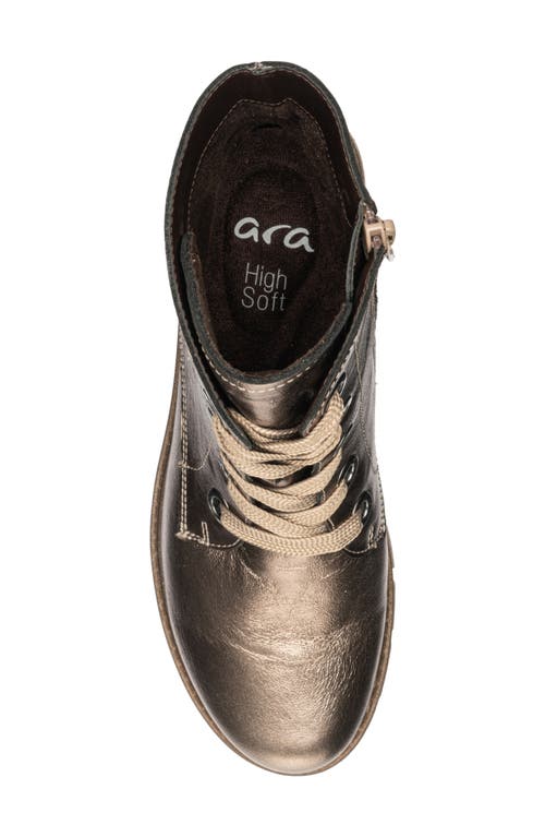 Ara Debbie Lace-up Boot In Gold