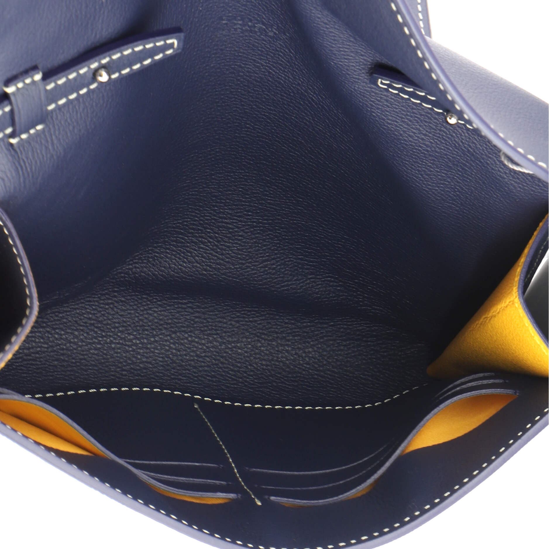 Chypre Wallet on Strap Coated Canvas with Leather, Alternate, color, Blue