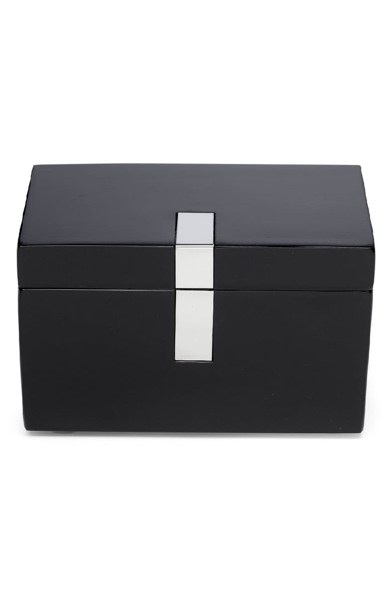 ROSELLI TRADING COMPANY Metal Inset Canister, Main, color, Black