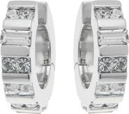 Reiss Sadie Crystal Huggie Hoop Earrings