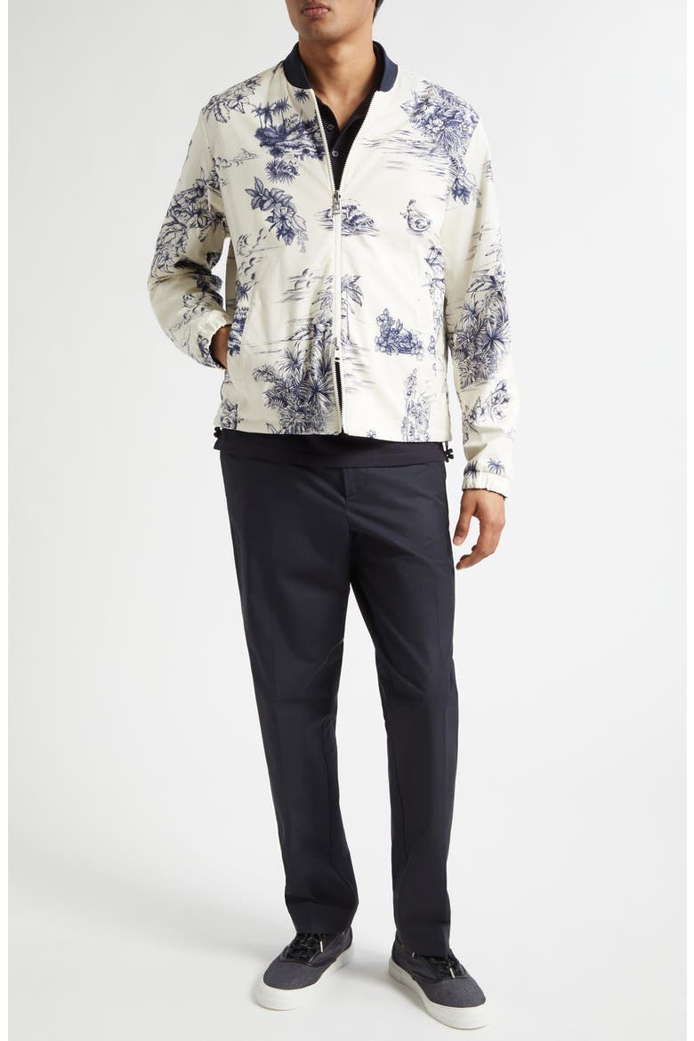 Achensee Reversible Bomber Jacket, Alternate, color, BLUE