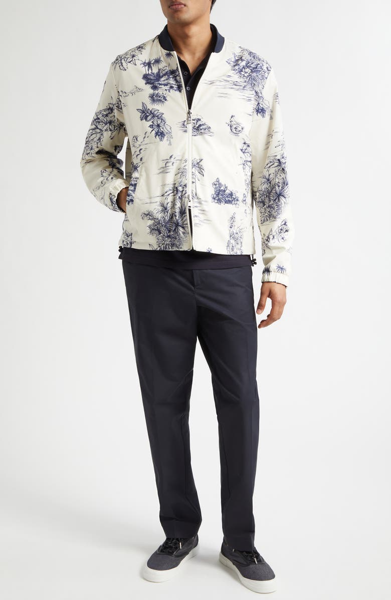 Moncler Achensee Reversible Bomber Jacket, Alternate, color, Blue