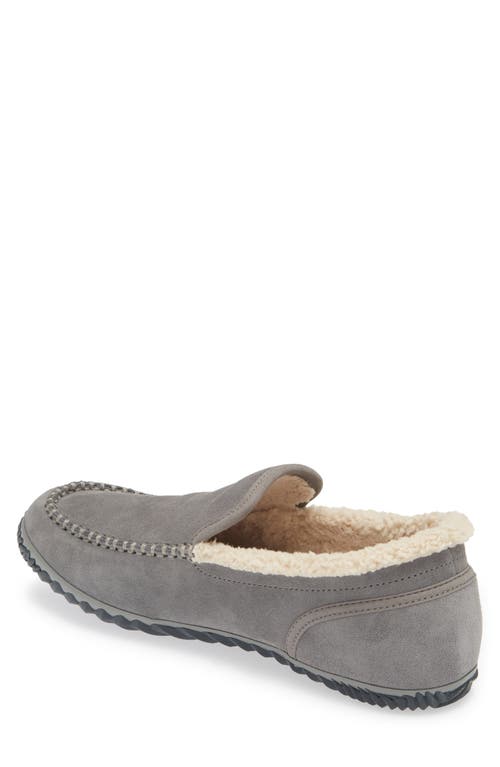 Sorel Dude Moc™ Faux Fur Lined Slipper In Gray