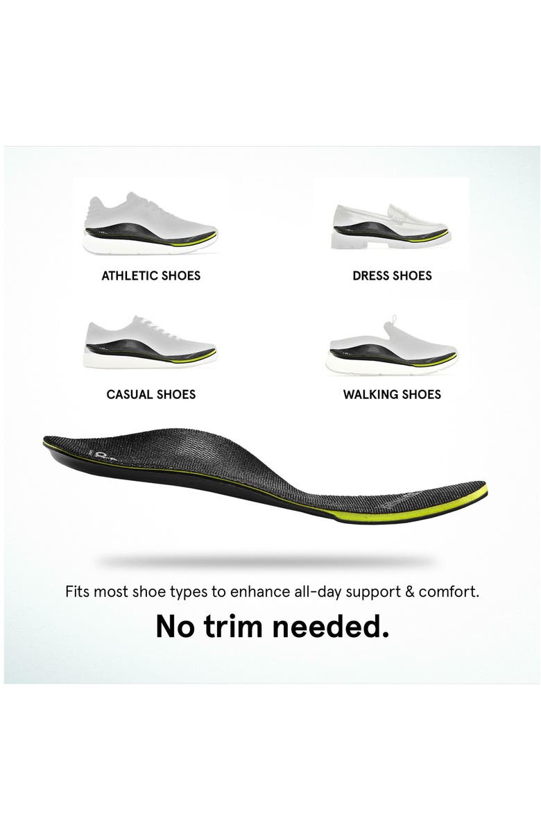 ABEO Premium Orthotic Mens Neutral, Alternate, color, Black