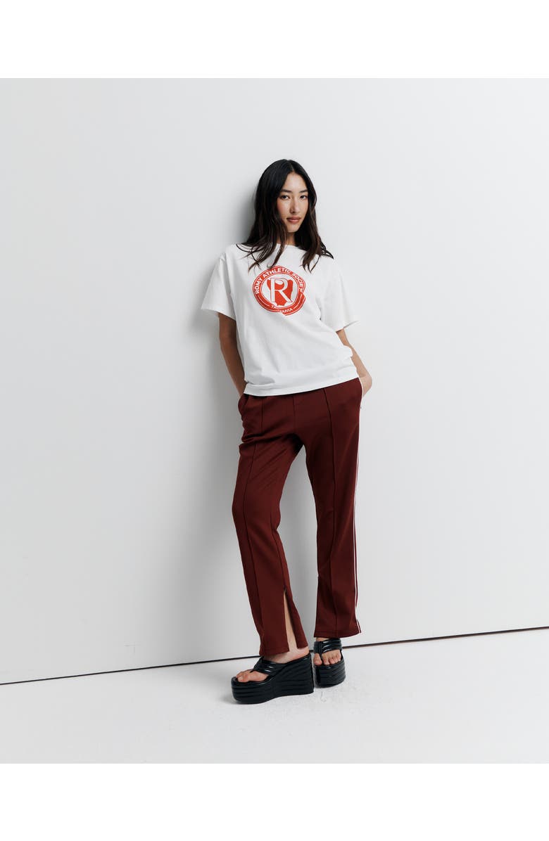 Romy the Brand Romy Athletic Society Heritage Tee, Alternate, color, White + Print