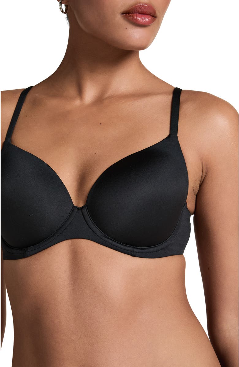 Hunkemöller Super Soft Padded Underwired Bra, Alternate, color, Black