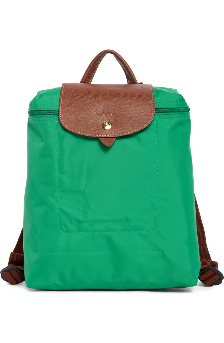 Longchamp Le Pliage Nylon Canvas Backpack, Main, color, Green