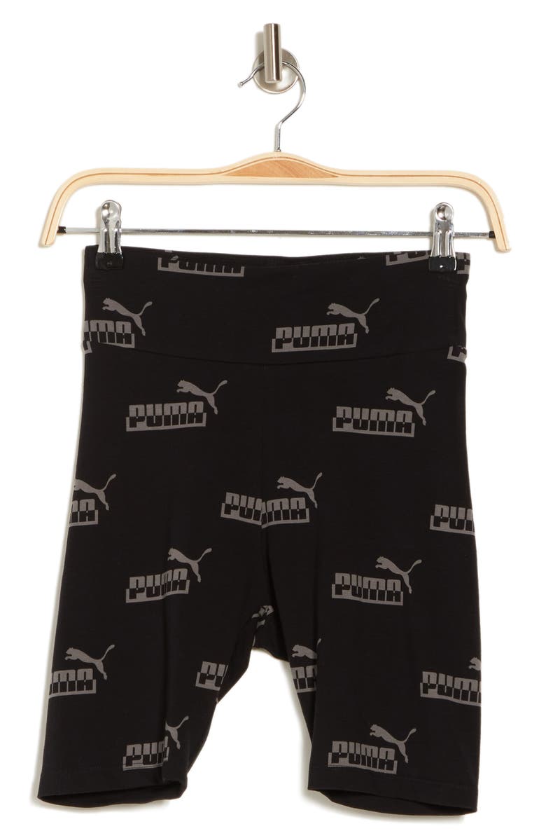 PUMA Amplified 7" Allover Print Bike Shorts, Alternate, color,