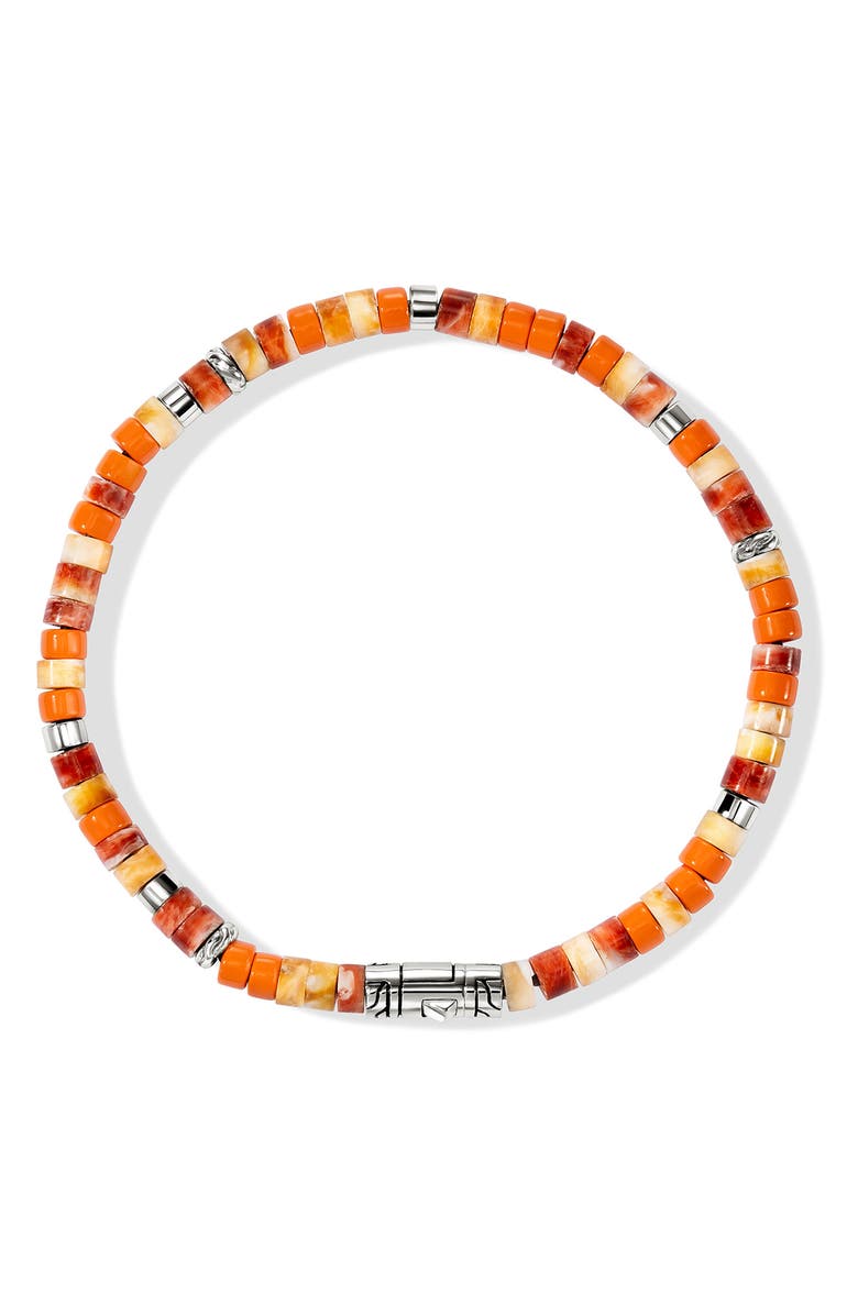John Hardy Heishi Bead Bracelet, Alternate, color, Orange