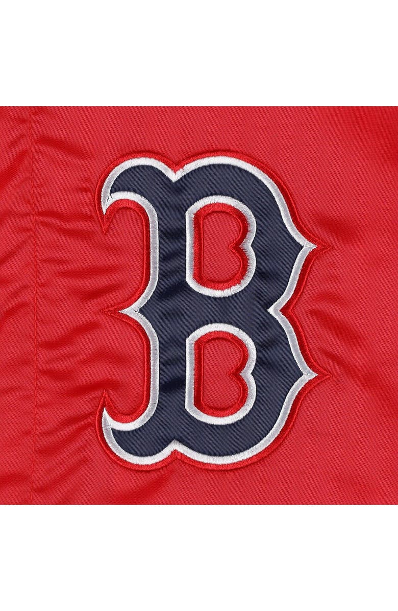 STARTER Men's Starter Red Boston Red Sox Midfield Satin Full-Snap Varsity Jacket, Alternate, color, Red