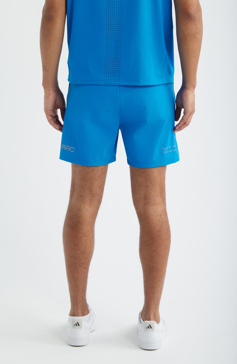 Malbon Golf MRC Tech Water Repellent Running Shorts, Alternate, color, Directoire Blue