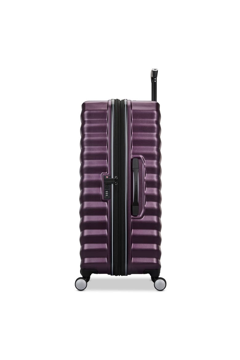 Element Hardside Expandable 28" Large Checked Spinner Luggage, Alternate, color, Dusk Purple