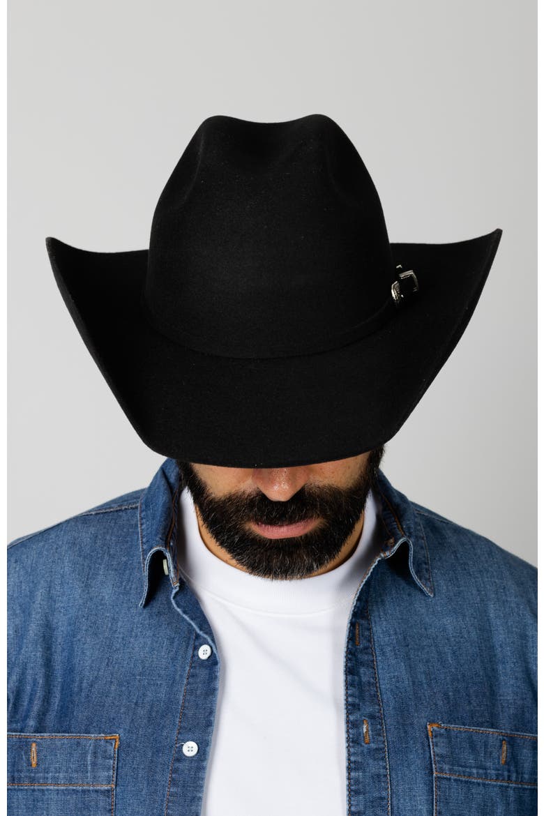 The Boss Premier Cowboy Hat, Alternate, color, Black