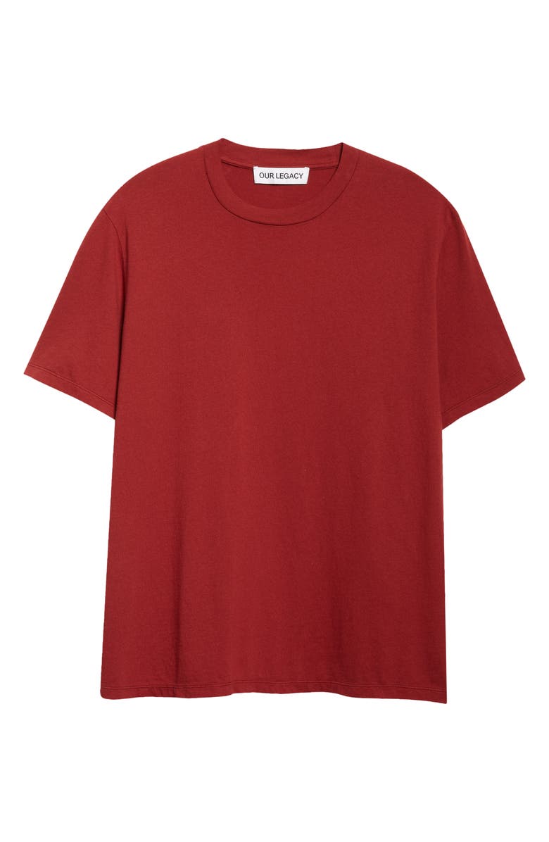 OUR LEGACY Box T-Shirt, Alternate, color, Burnt Brick Legacy Jersey