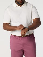 Oak Hill by DXL Big & Tall 37.5® Technology Notched Performance Polo Shirt