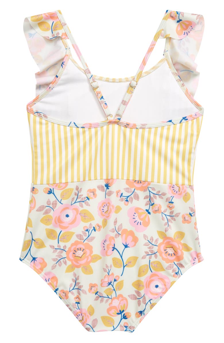 Heart and Harmony Wallflower Ruffle One-Piece Swimsuit, Alternate, color, 