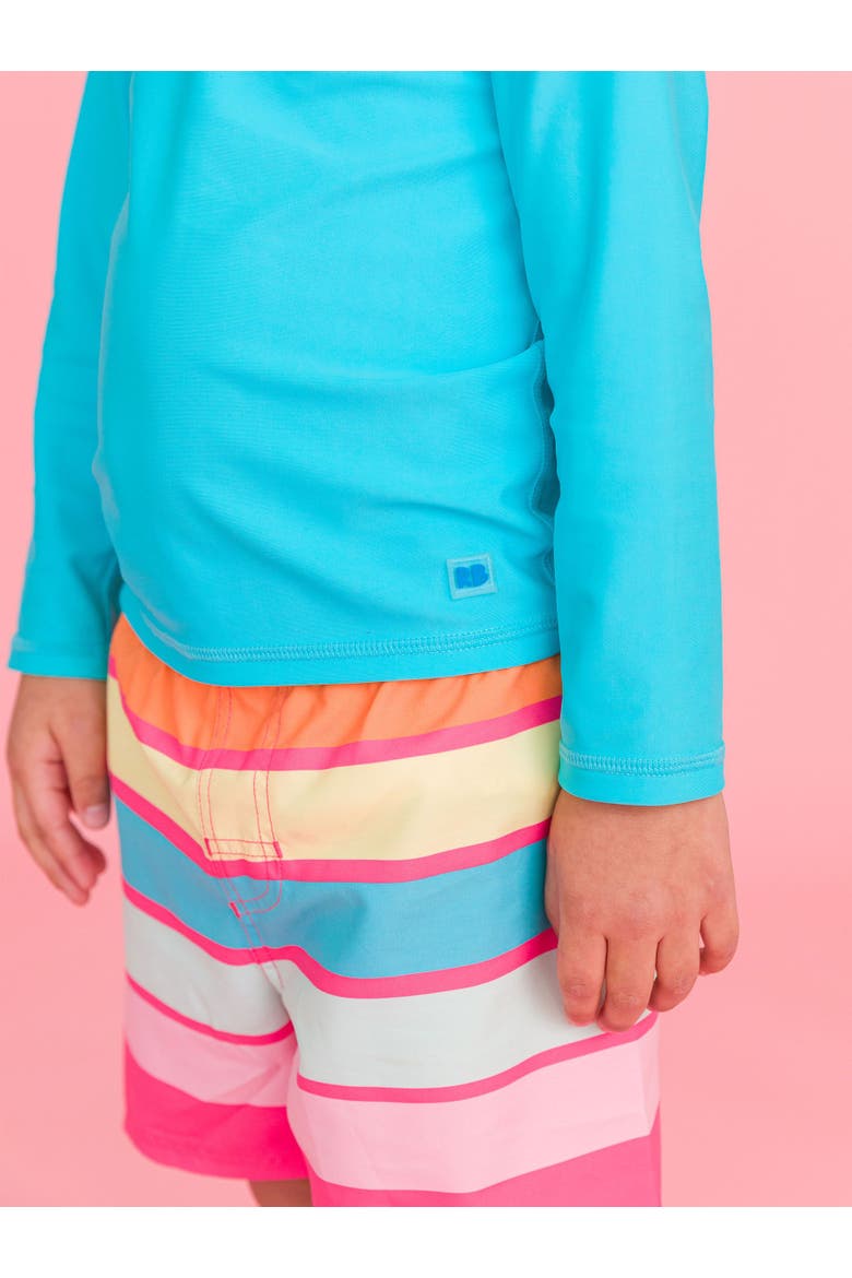 Boys UPF50+ Swim Trunks, Alternate, color, Ice Cream Stripe