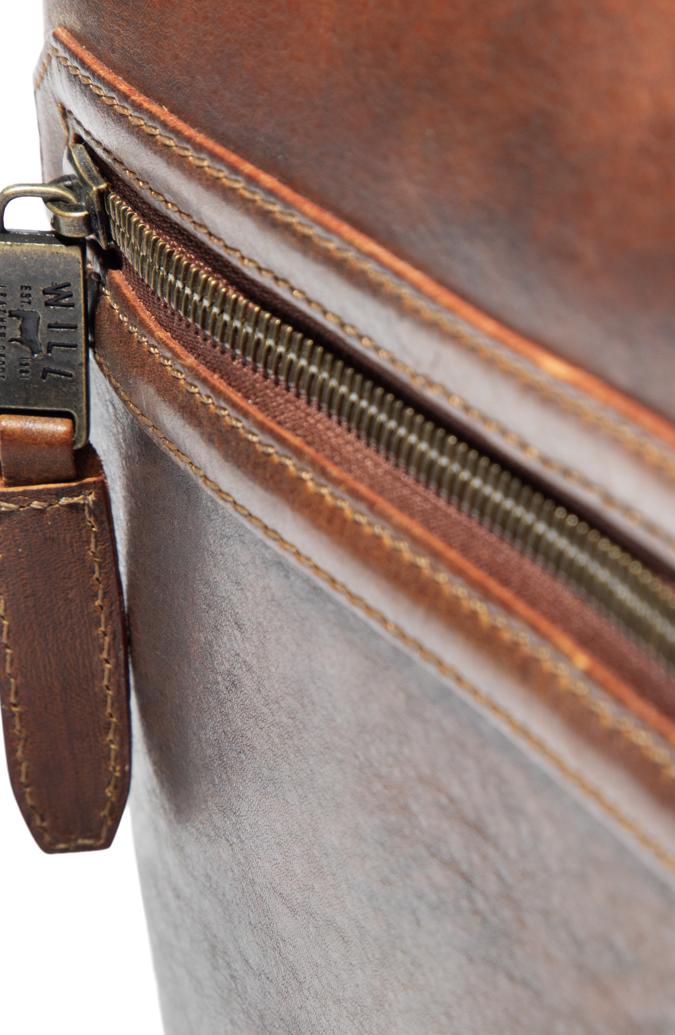 The Continental Leather Briefcase, Alternate, color, COGNAC