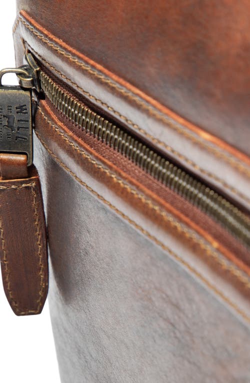 Will Leather Goods The Continental Leather Briefcase In Brown