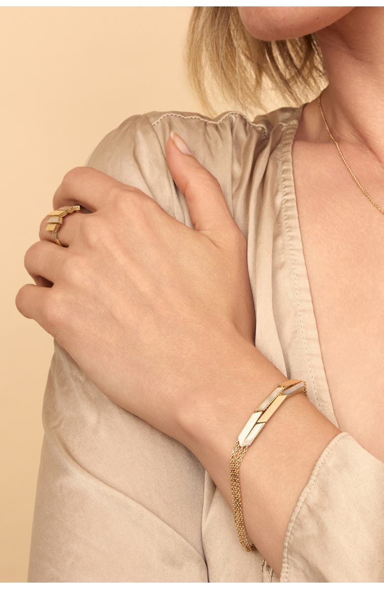 Oradina 14K Gold Aurora Bracelet, Alternate, color, Yellow Gold