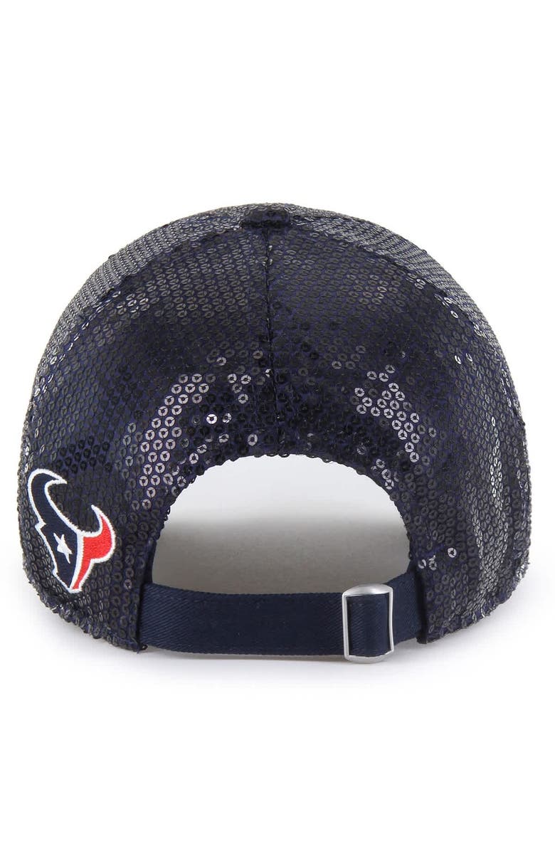 '47 Women's '47  Navy Houston Texans Dazzle Clean Up Adjustable Hat, Alternate, color, 