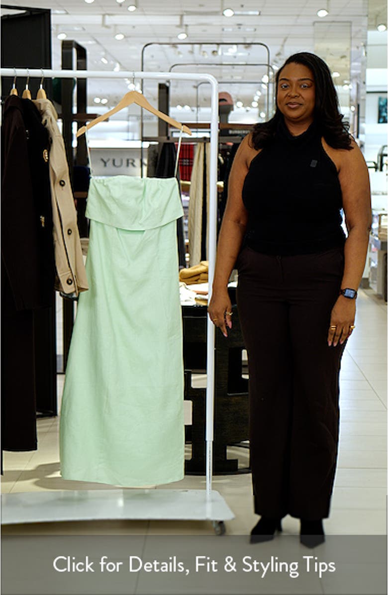 Folded Strapless Maxi Dress, sales video thumbnail