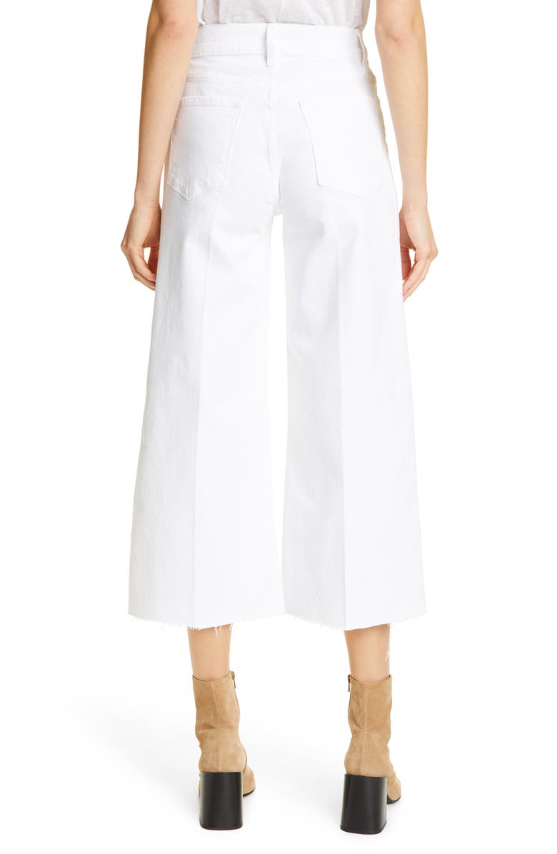 FRAME High Waist Crop Wide Leg Jeans, Alternate, color,