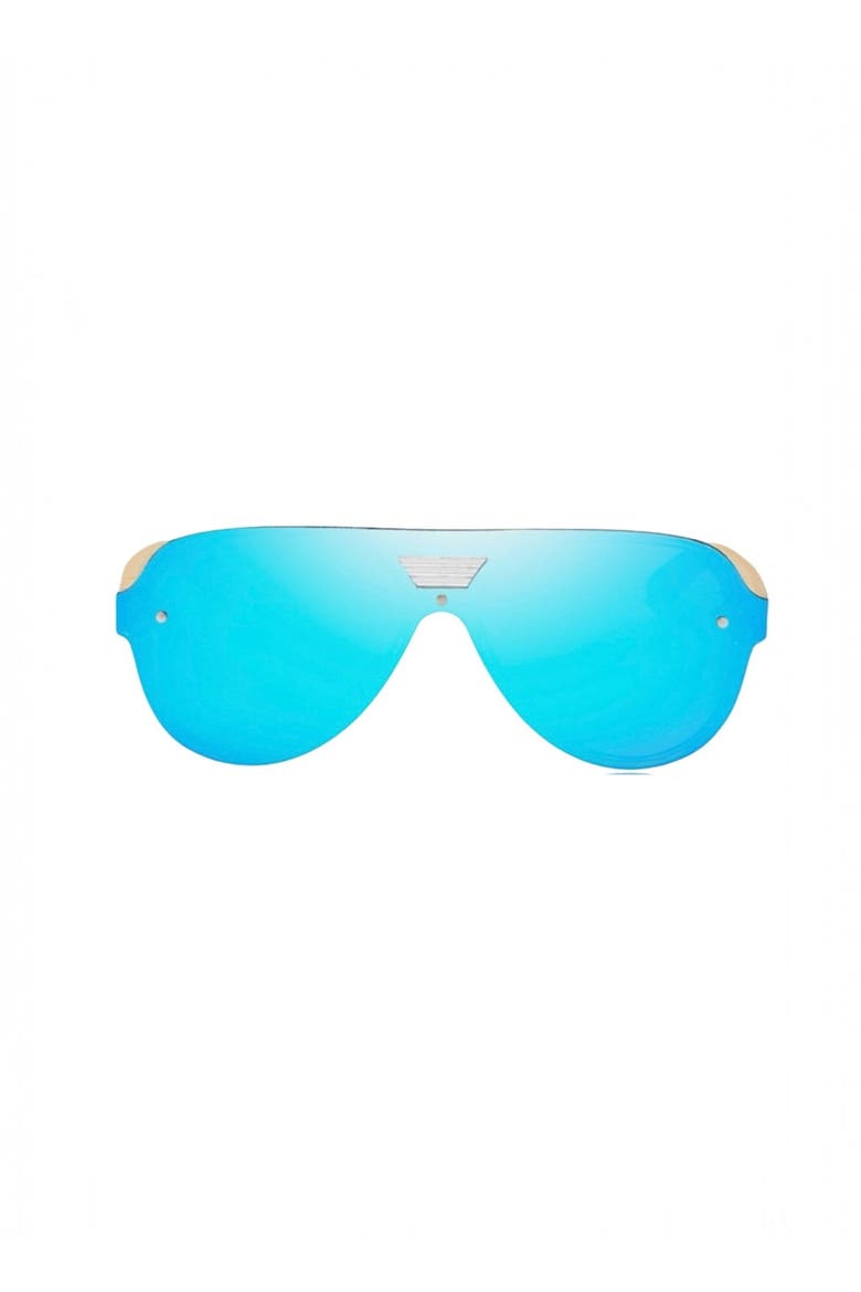 Ace 74mm Aviator Sunglasses, Main, color, Blue